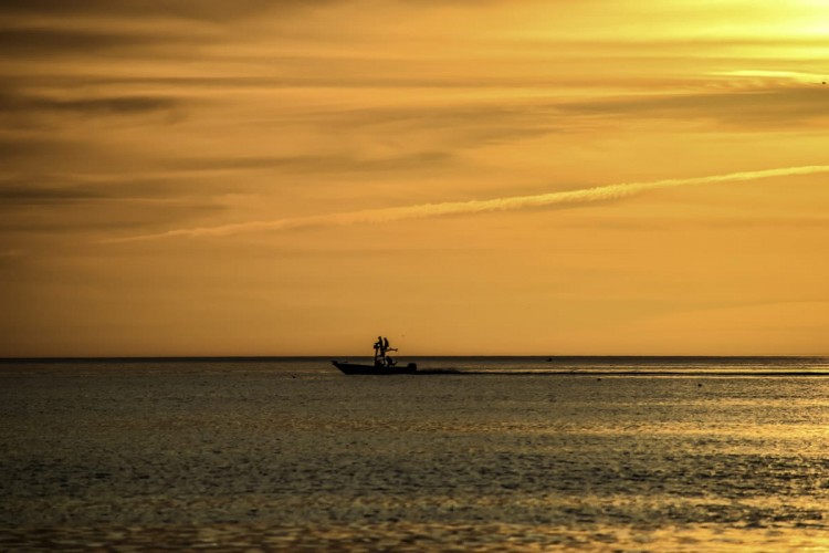 Fishing at sunset off Boca Grande.